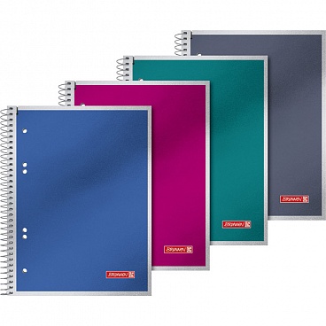 Тетрадь Brunnen Premiun Metallic, на пружине, 90 гр/м2, клетка, А5, 80 листов - 46